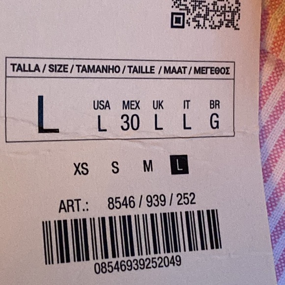 Zara Pink Striped Button Down Shirt - Picture 8 of 10